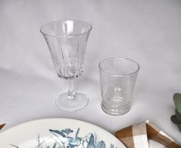 6 verres à pied 