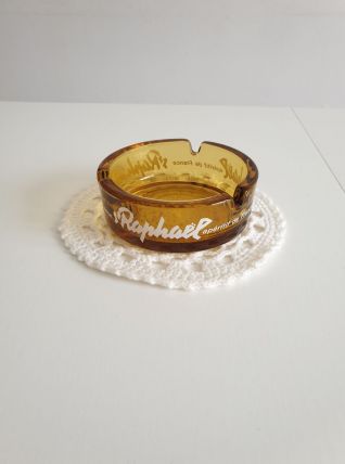 Cendrier ambré St Raphaël - Vintage français 
