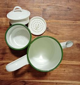 CAFETIERE EMAILLEE CERISES