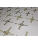 Tapis kilim fait main en coton blanc crème