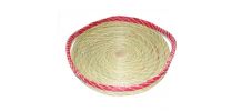 plateau fait main en fibres naturelles
