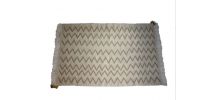 Tapis kilim fait main en laine couleur beige