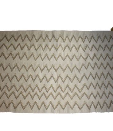 Tapis kilim fait main en laine couleur beige
