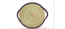 plateau fait main en fibres naturelles