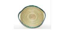 Plateau fait main en fibres naturelles