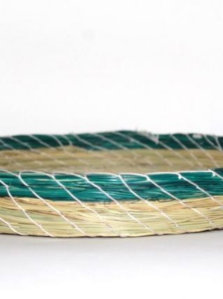 Plateau fait main en fibres naturelles