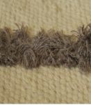 Tapis  fait main en laine couleur beige