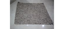 Tapis kilim fait main en laine chiné marron