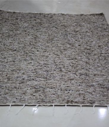 Tapis kilim fait main en laine chiné marron