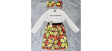 Jupe en Wax pour enfant 
