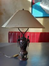 Lampe oiseau bronze