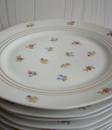 lot de 12 assiettes porcelaine de Limoges