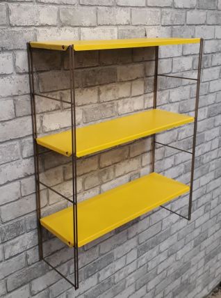 Etagere vintage string jaune 60x49  trace legere d usure tab