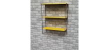 Etagere vintage string jaune 60x49  trace legere d usure tab