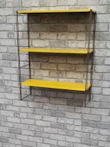 Etagere vintage string jaune 60x49  trace legere d usure tab