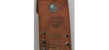 Ceinture cuir véritable vintage marque JG Mexico biker 