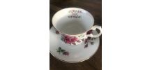 Tasse et sous-tasse Juin/June angleterre