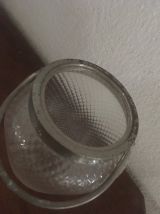 Seau à glace en verre vintage.