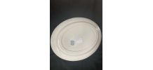 Plat Ovale Porcelaine TERRE DE FER - Marguerite