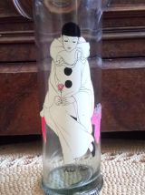 Ancien bocal en verre Pierrot 