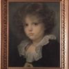 Reproduction Portrait enfant-Cadre Bois doré