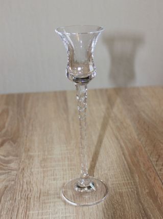Bougeoir en verre