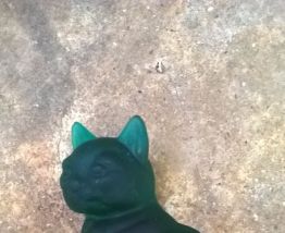 Chat en pâte de verre 