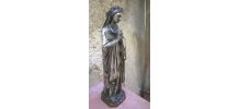 Vierge marie en bronze argenté