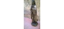 Vierge marie en bronze argenté