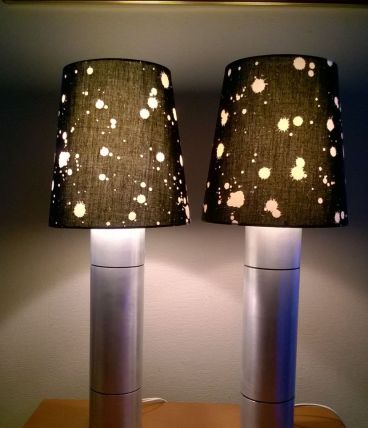 Lampes de table -brutaliste par Willy Luickx pour Auclair 