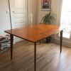 Table vintage bois extensible années 60's