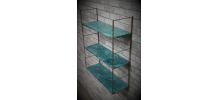 etagere string style tomado vintage 1970   montants doré   p