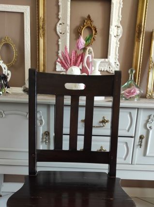 Chaise escabeau ancienne