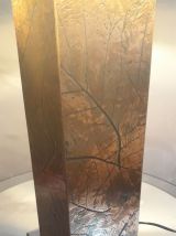  grande lampe  laiton  Pied cuivre-1970-Unilu