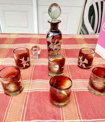ensemble whisky signé Luzoro de Biot, pièces uniques