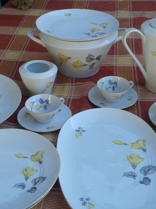 beau  service porcelaine de Bavière pour 2