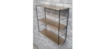Etagere string vintage style tomado, 1960 ,49x49.  Montants 