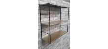 Etagere string vintage style tomado, 1960 ,49x49.  Montants 