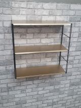 Etagere string vintage style tomado, 1960 ,49x49.  Montants 