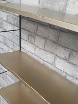 Etagere string vintage style tomado, 1960 ,49x49.  Montants 