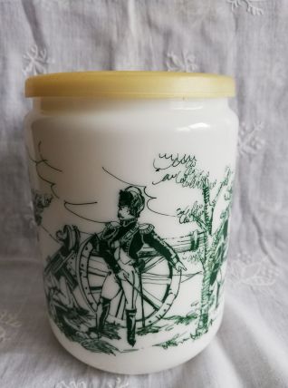 Pot opaline dessin bataille d'Arcole