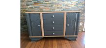 Superbe commode vintage en chêne 