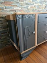 Superbe commode vintage en chêne 