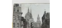 Photographie Londres pressée sous verre et carton - Fin XIXè