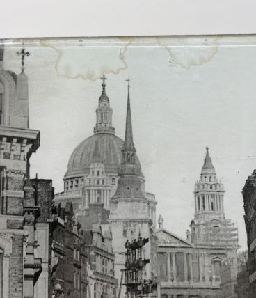 Photographie Londres pressée sous verre et carton - Fin XIXè