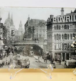 Photographie Londres pressée sous verre et carton - Fin XIXè