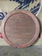 Ancien plateau de service en bois sculpté "Belfort"