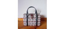 Sac vintage en plastique tressé (années 70)