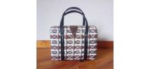 Sac vintage en plastique tressé (années 70)