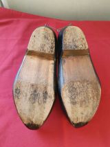 Paire de sabots en bois pour décoration
